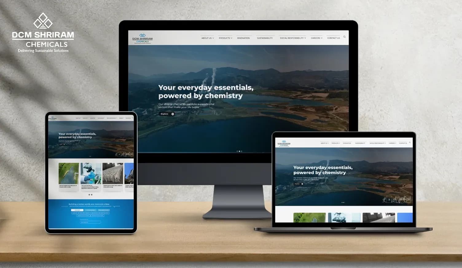 DCM Shriram Chemicals website
