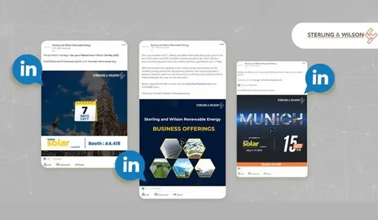 Sterling and Wilson Renewable Energy LinkedIn Engagement