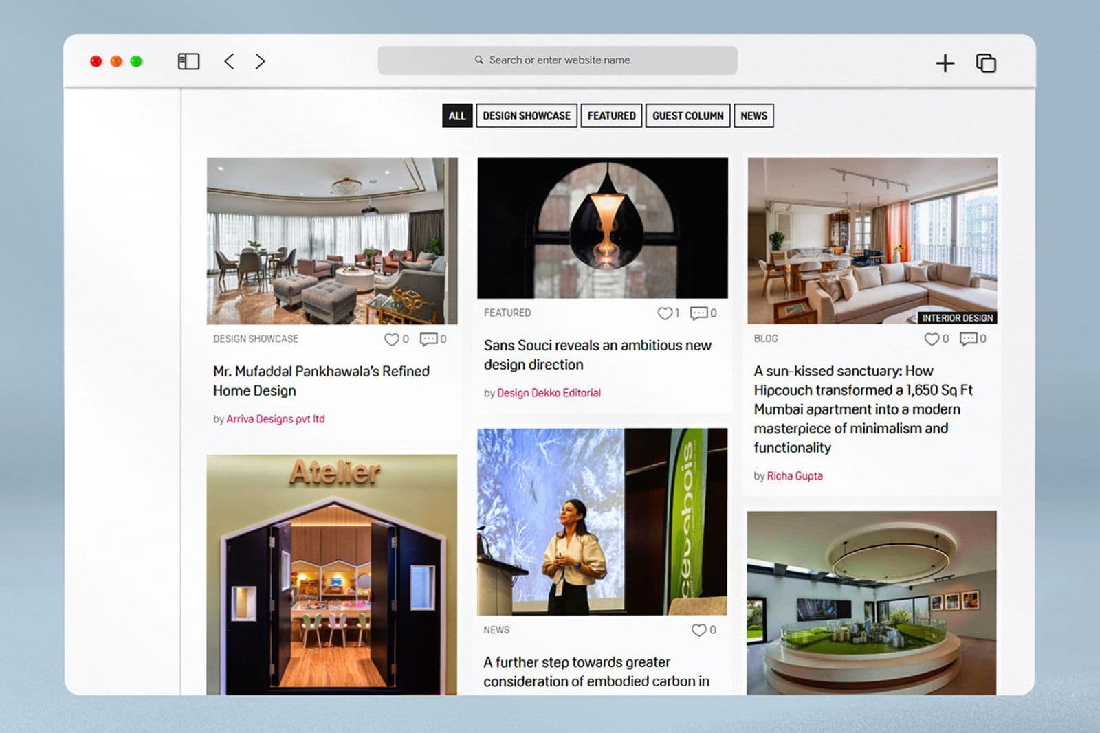 Design  Dekko website