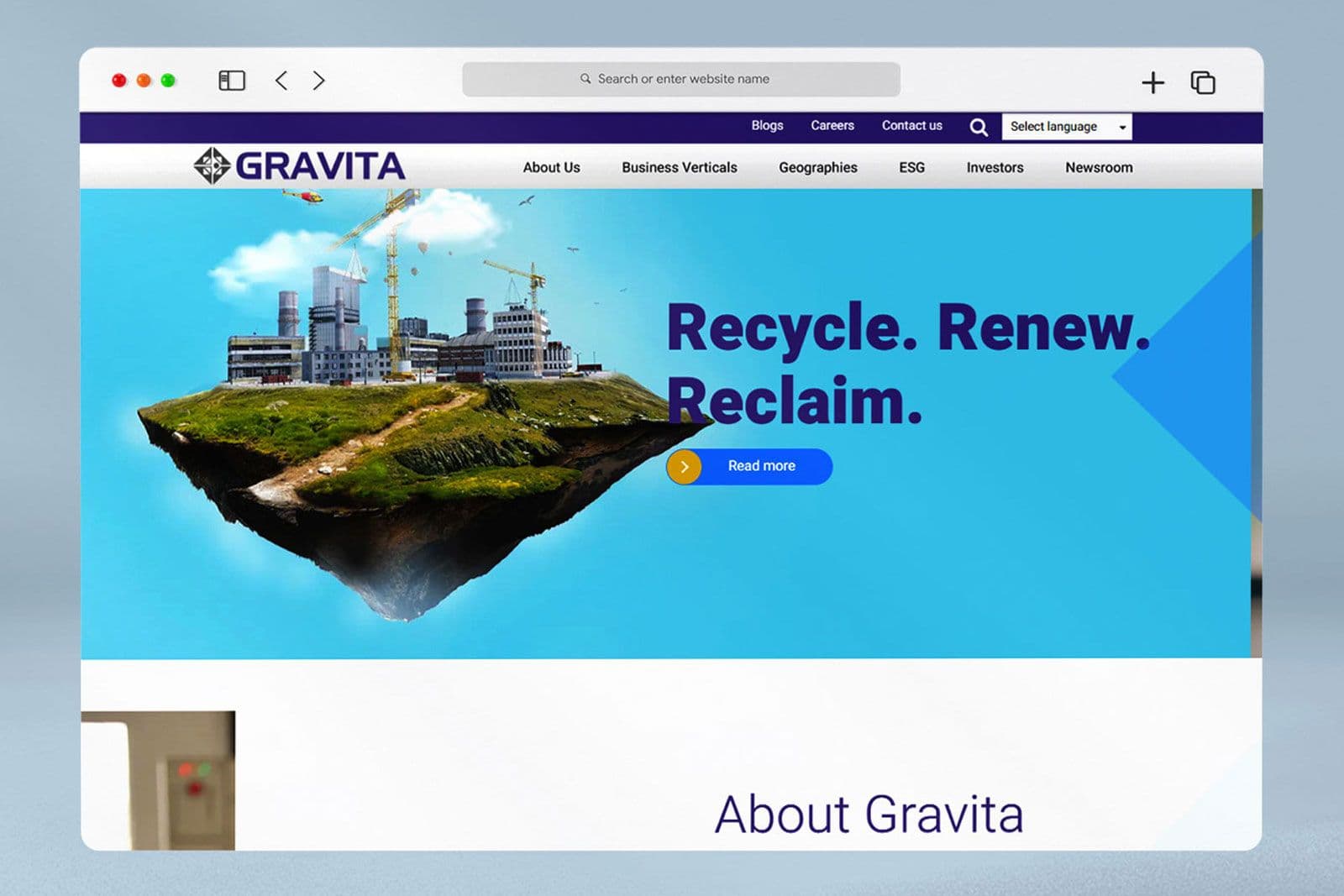 Gravita India Website