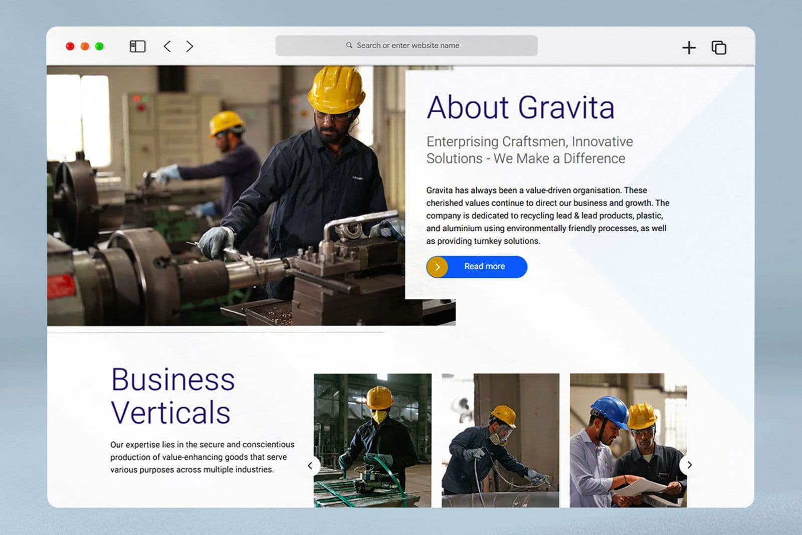 Gravita India Website