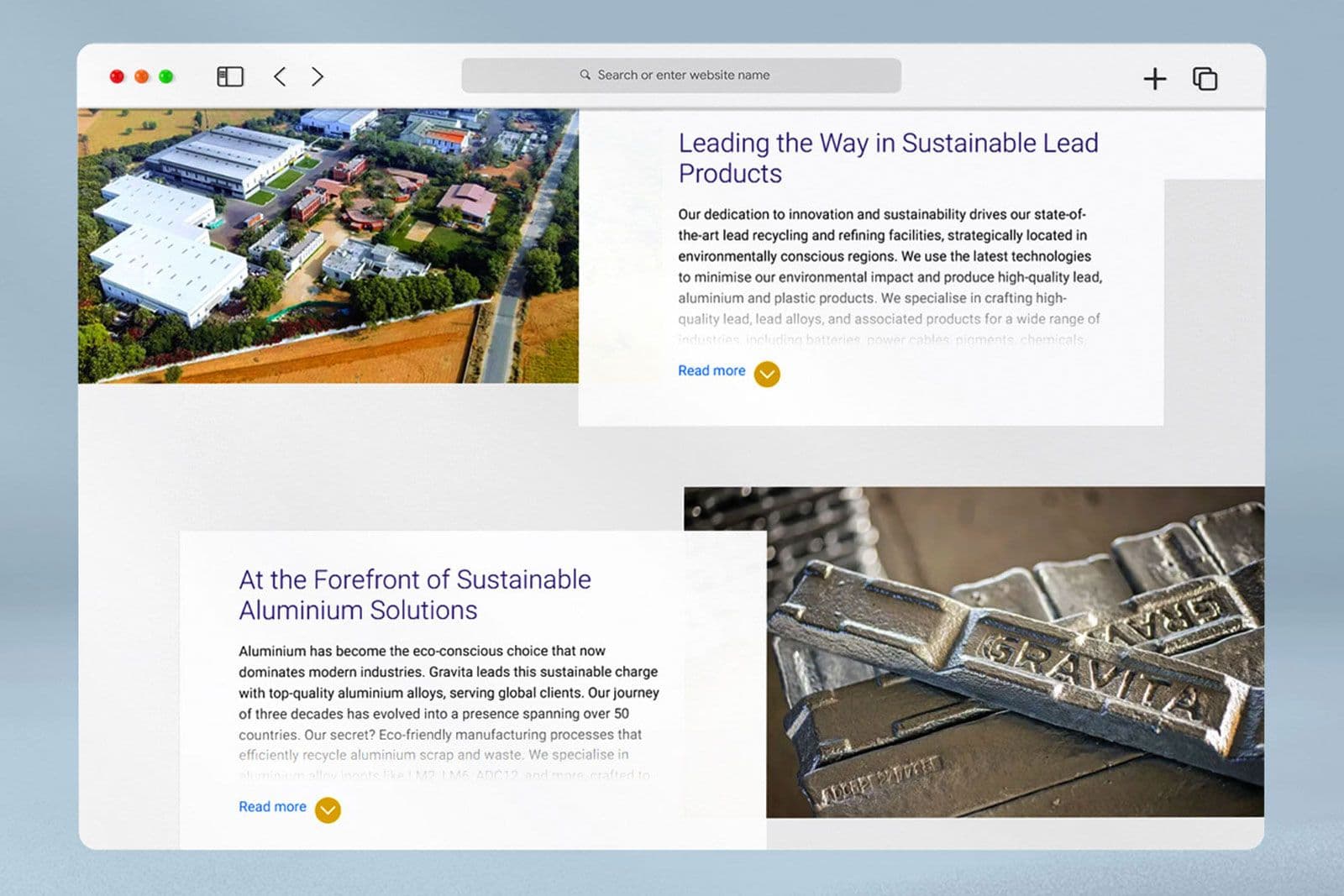 Gravita India Website