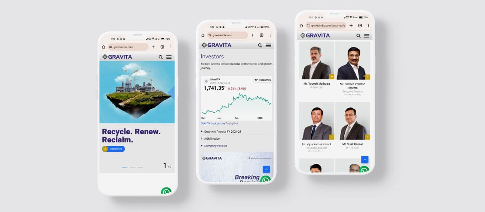 Gravita India Website