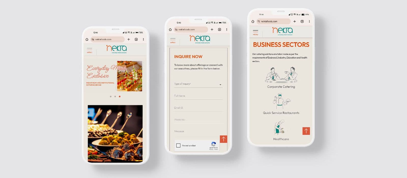 Nekta website