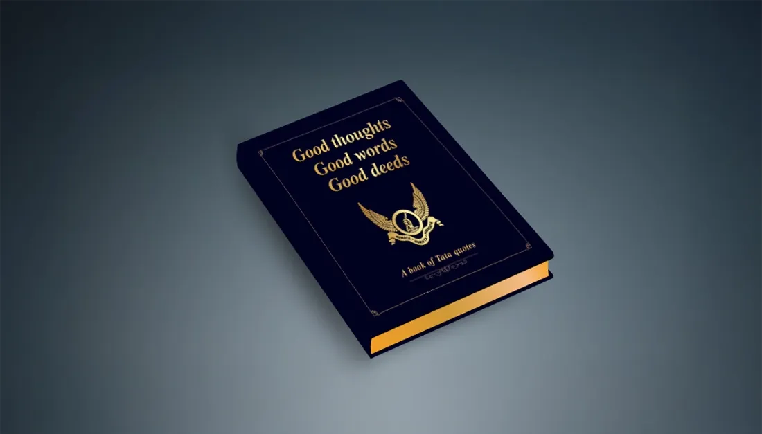 Designed an elegant book to showcase inspiring quotes by Tata luminaries