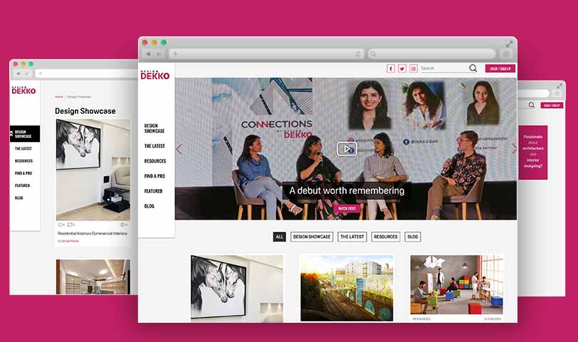 Design Dekko website 