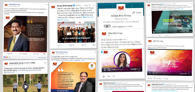 Aditya Birla TEDx – Social media campaign