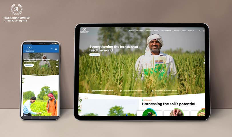 Corporate website for Rallis India, a subsidiary of Tata Chemicals and an agri-input solution provider